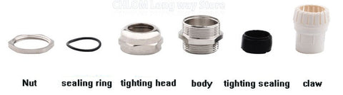 PG16 PG19 PG21 IP68 Metal Cable Glands - 10 Pack from PMD Way with free delivery worldwide