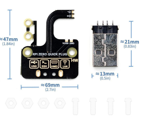 Raspberry Pi Zero USB Stem Kit from PMD Way with free delivery worldwide