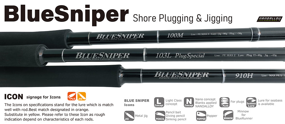 Yamaga Blanks Blue Sniper Extreme Shore Casting Strategy 106H Plug