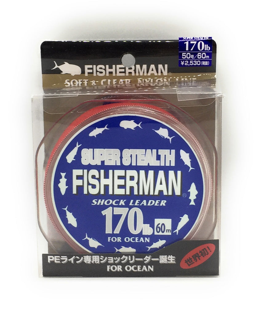 Fisherman Super Stealth Monofilament Shock Leader Line For Ocean Gt Fight Club