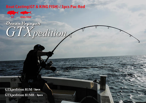 STAND UP TUNA ROD H AND XH WITH RING GUIDES. SPECIAL ALPS RING GUIDES - JPR  Rods