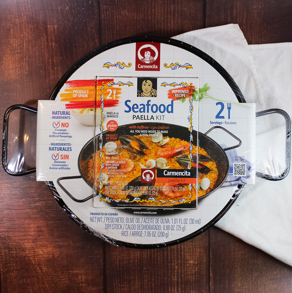 Carmencita Seafood Paella Kit with Pan 255 g – The Spanish Store