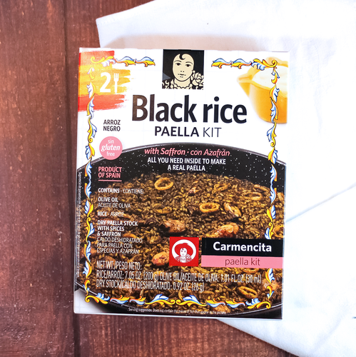 Carmencita Black Rice Paella Carton | Make your own authentic Spanish paella at home easily, Spice mix from Carmencita | The Spanish Store Canada
