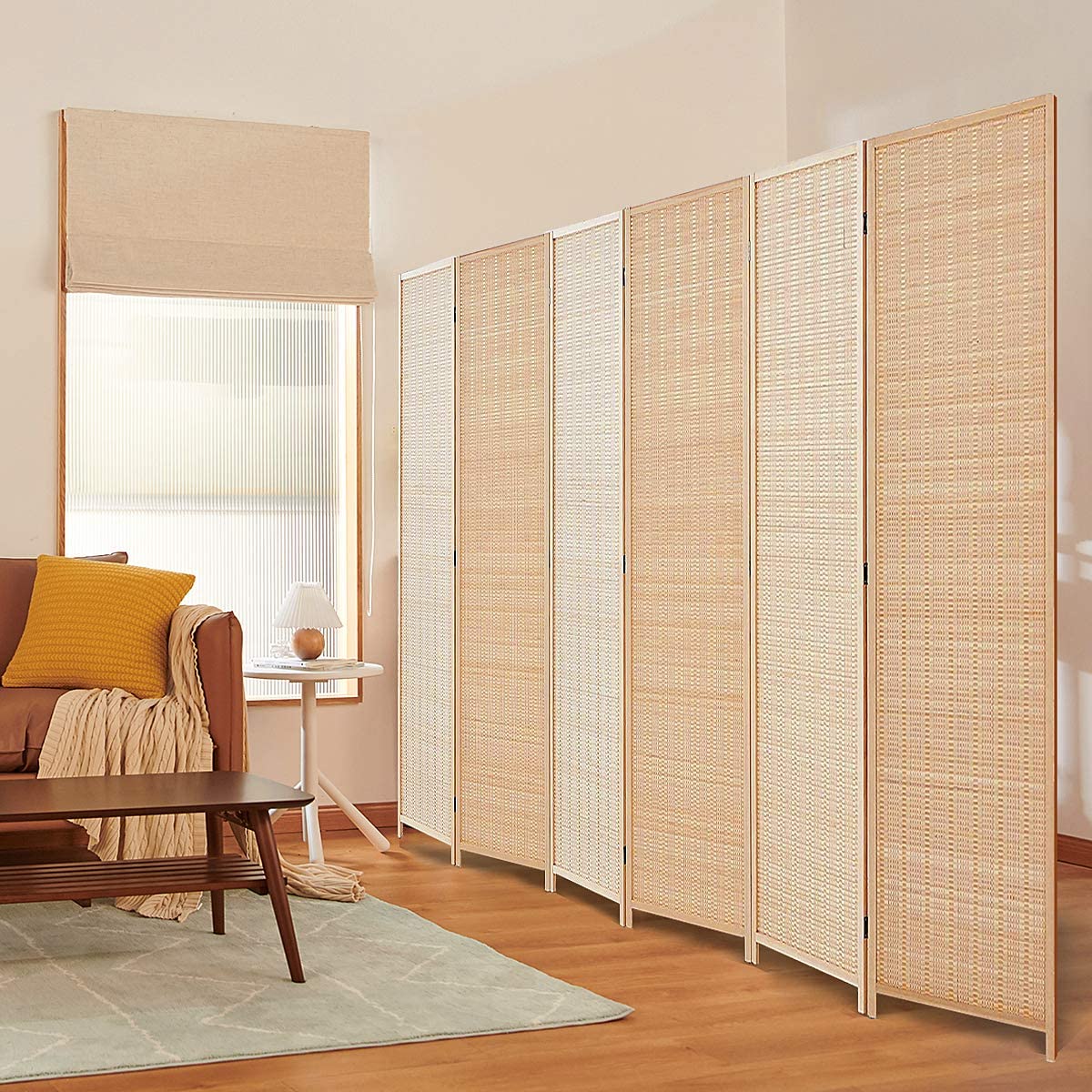 calm with durable and natural bamboo partitions