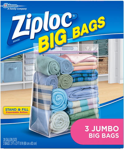 Buy Ziploc Flexible Totes Clothes Storage Bag 22 Gal., Blue