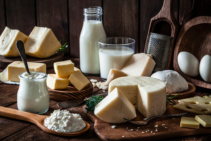 dairy products at farmers market