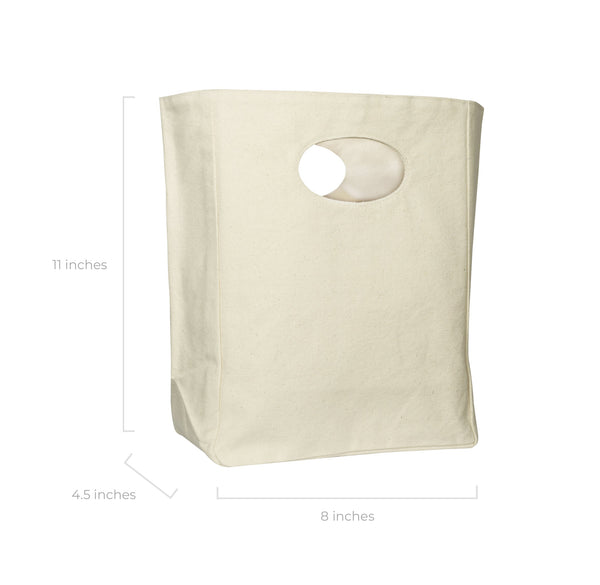 dimensions minimalist lunch bag