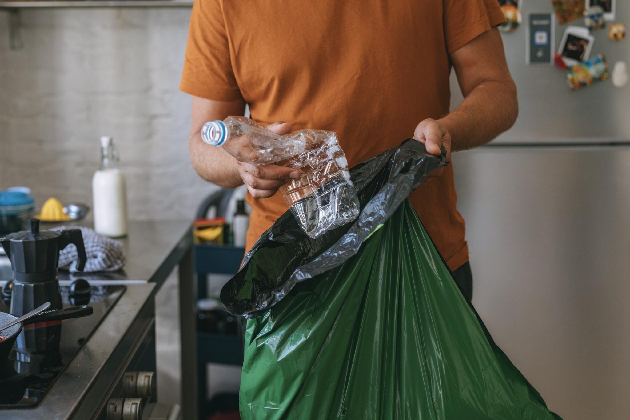 stop using plastic garbage bags