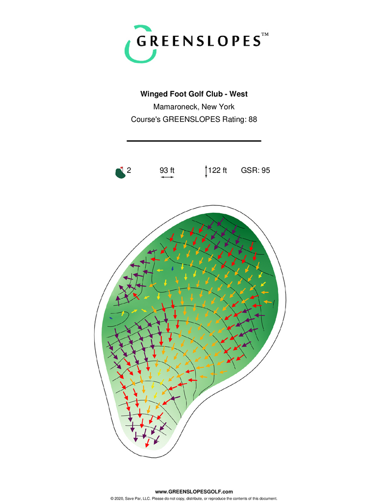 Winged Foot Golf Club West Mamaroneck GREENSLOPES Golf