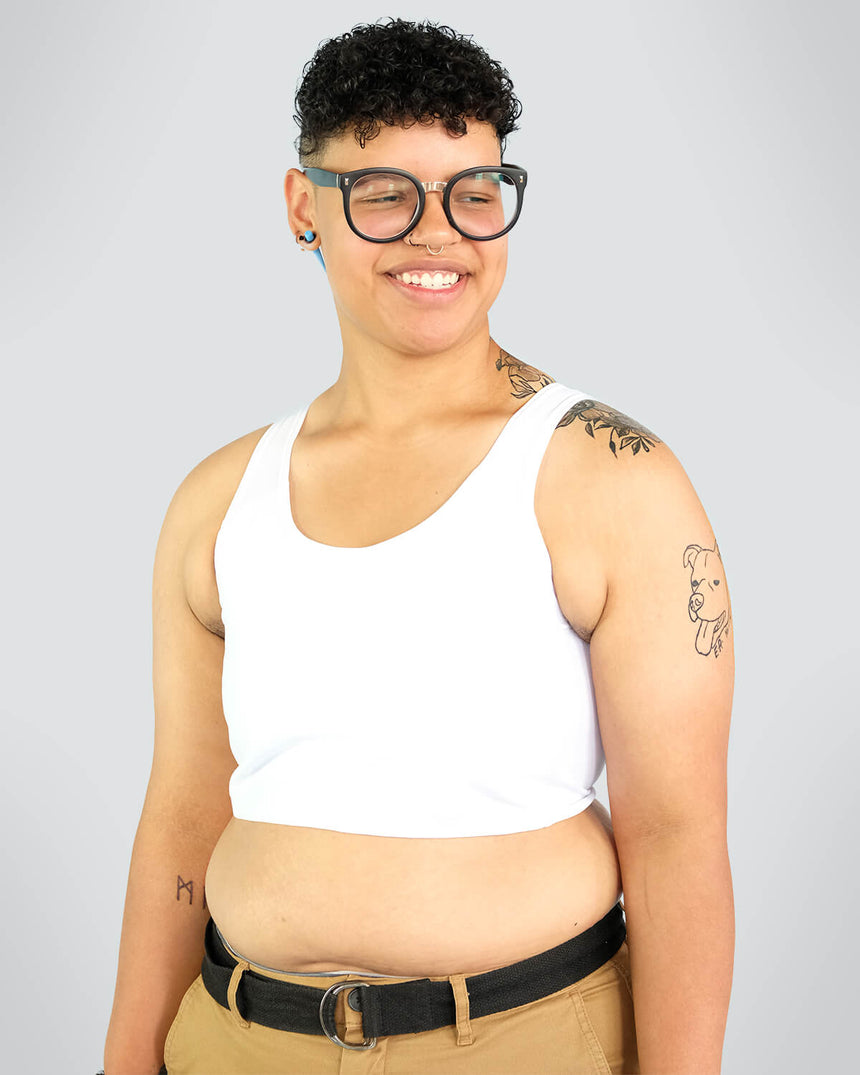 Underworks Extreme Compression Tri-top Chest Binder for FTM and Cosplay. FTM  Chest Binders for Trans Men by Underworks