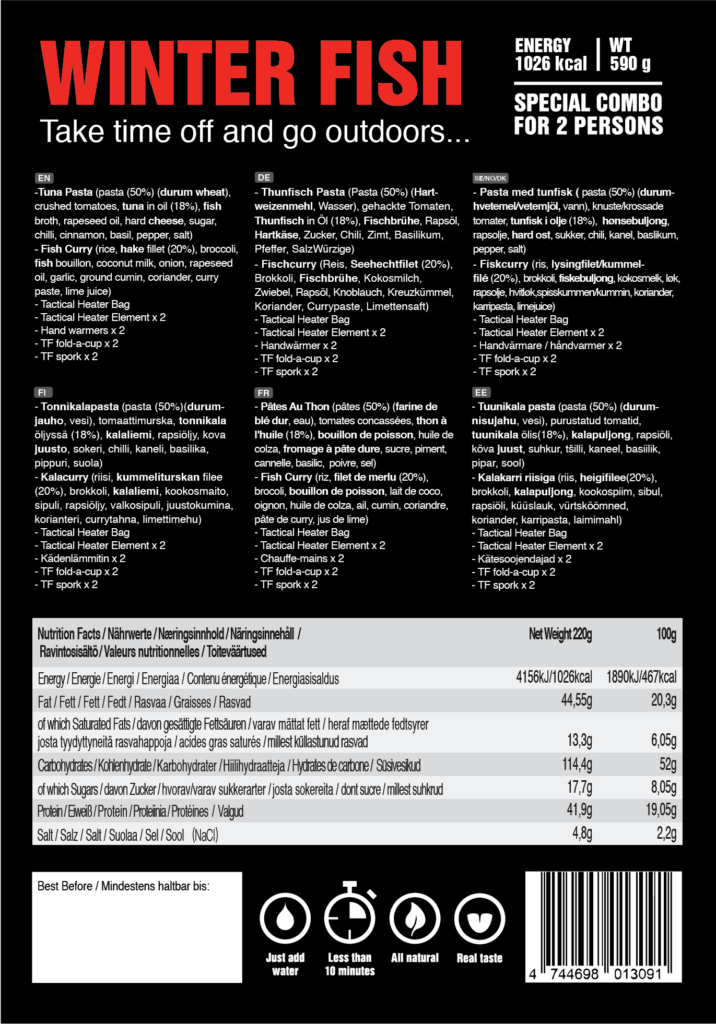 Tactical Foodpack Special Edition Winter Fish | Foreign and International  MREs