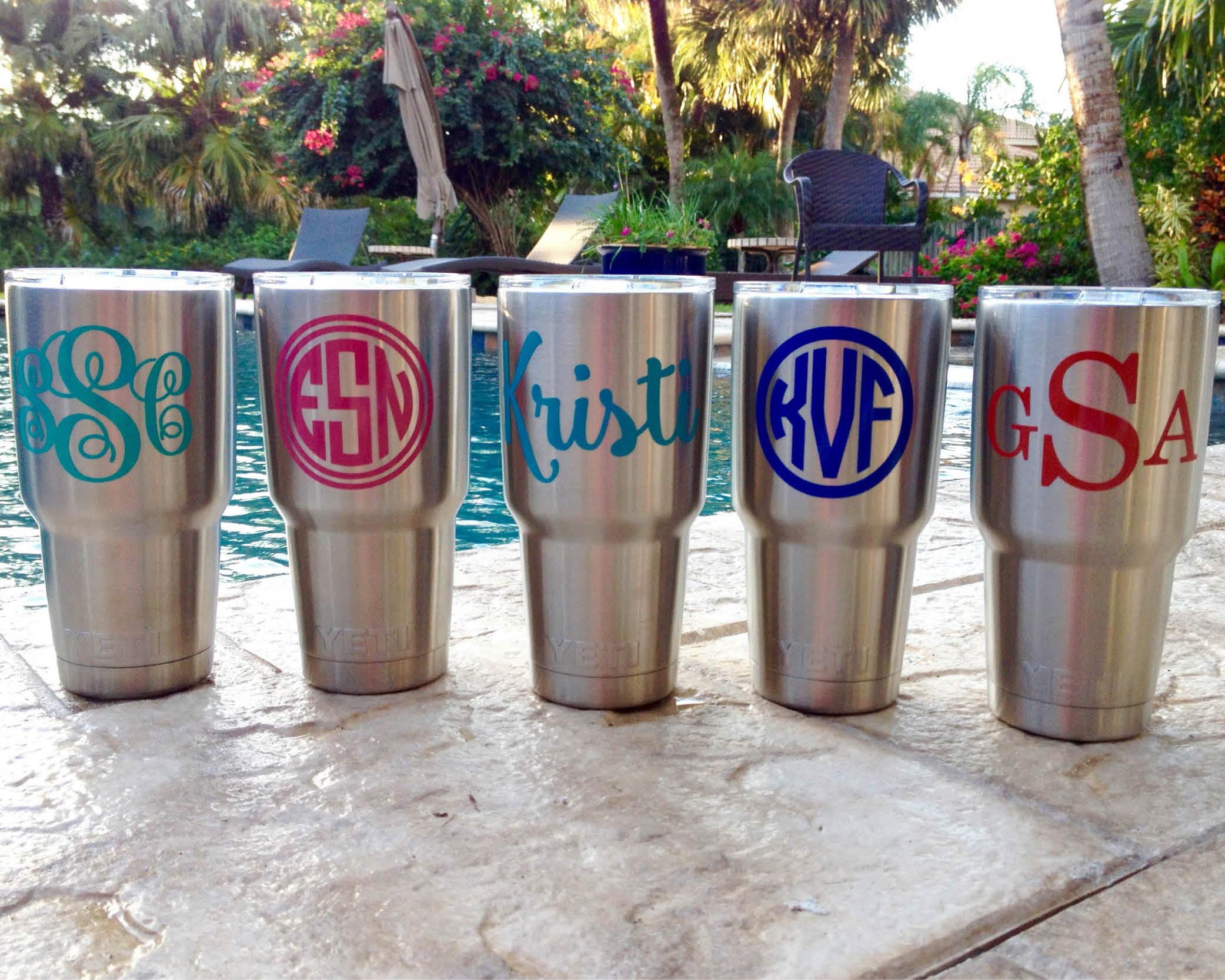 Decal for Yeti Cups - Stickers for Vinyl Tumbler - Personalized