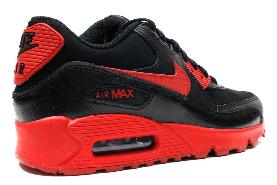 Nike Air Max 90 "Black/Gym Red" (GS) GlobalNYkicks