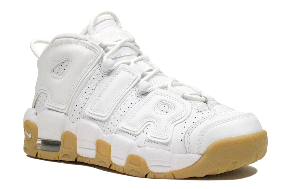 white uptempo gum bottom