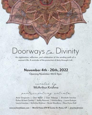 doorways to divinity writ & vision art show mcarthur krishna provo utah