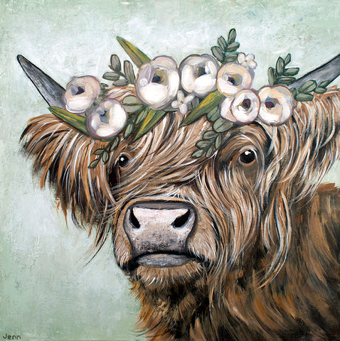 cow floral jenn seeley artist salt lake art and soup cns cares