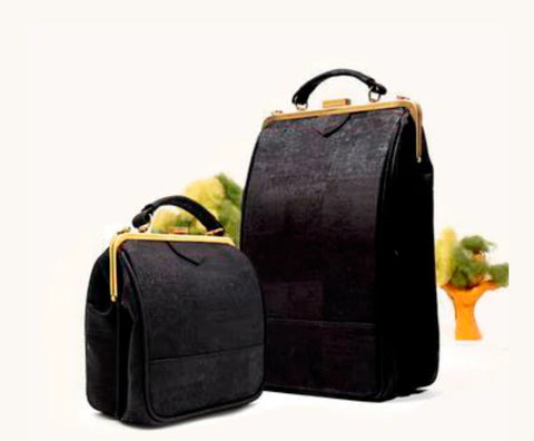 laflore paris handbags travel cosmetic cork handmade