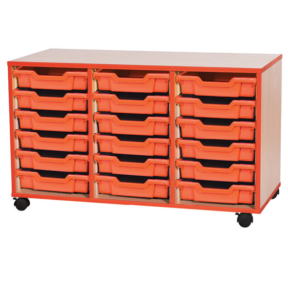 Accento Red Edge 18 Shallow Tray Unit - Educational Equipment Supplies