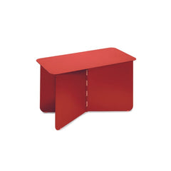 Dutch interior design as influenced by Gerrit Rietveld -- seen in this red stool / table.