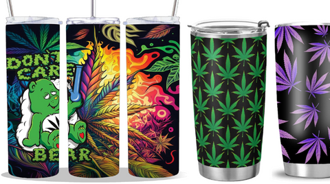 weed themed cups