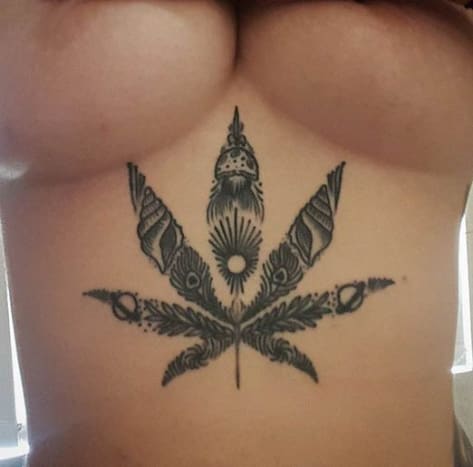 weed tattoo