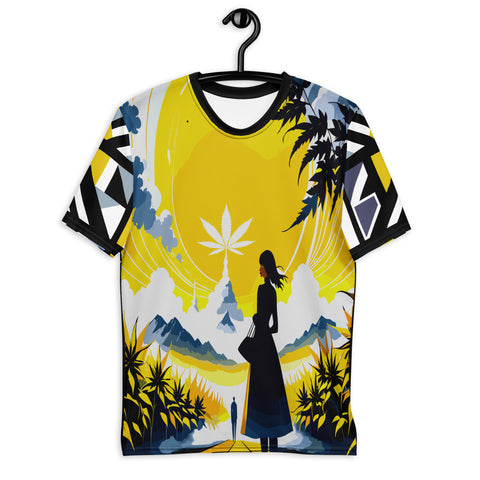 yellow graphic tee