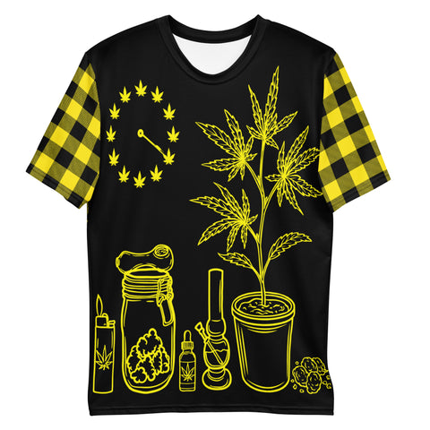 yellow graphic tee mens