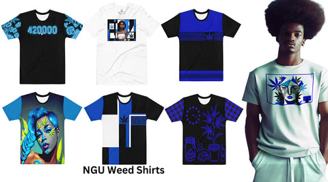 blue graphic t shirts