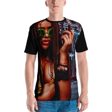 girl smoking weed t-shirt