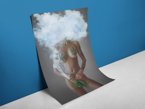 girl smoking poster