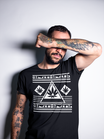 Stoner Shirts Cool Black and White Design T-Shirt $20 – 420 Weed Shirts