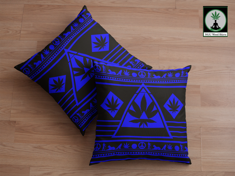 royal blue couch pillows