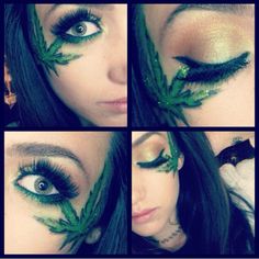 weed themed makeup