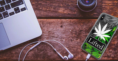 weed leaf phone case