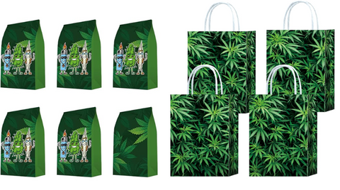weed themed party bags