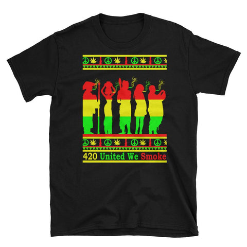 red yellow green t shirt