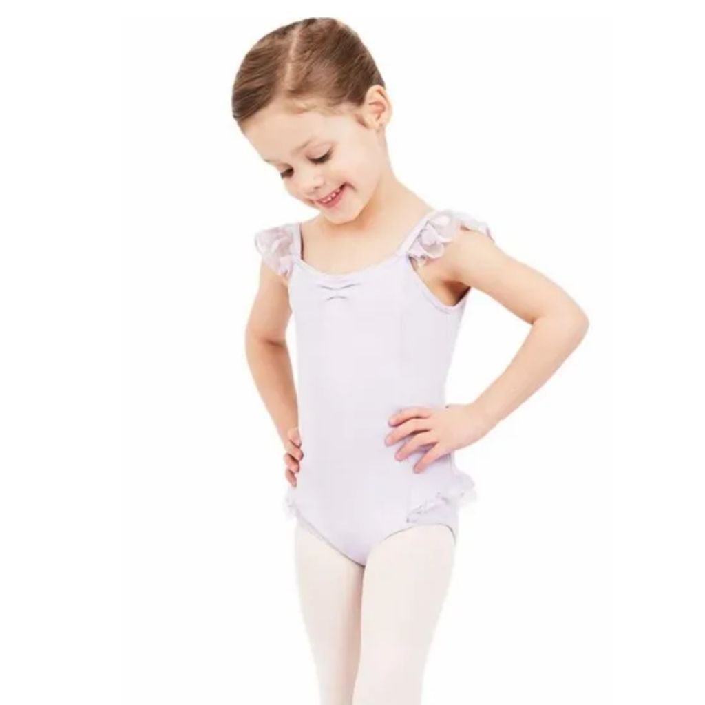 Capezio Keyhole Back Puff Short Sleeve Bodysuit Child 11311C