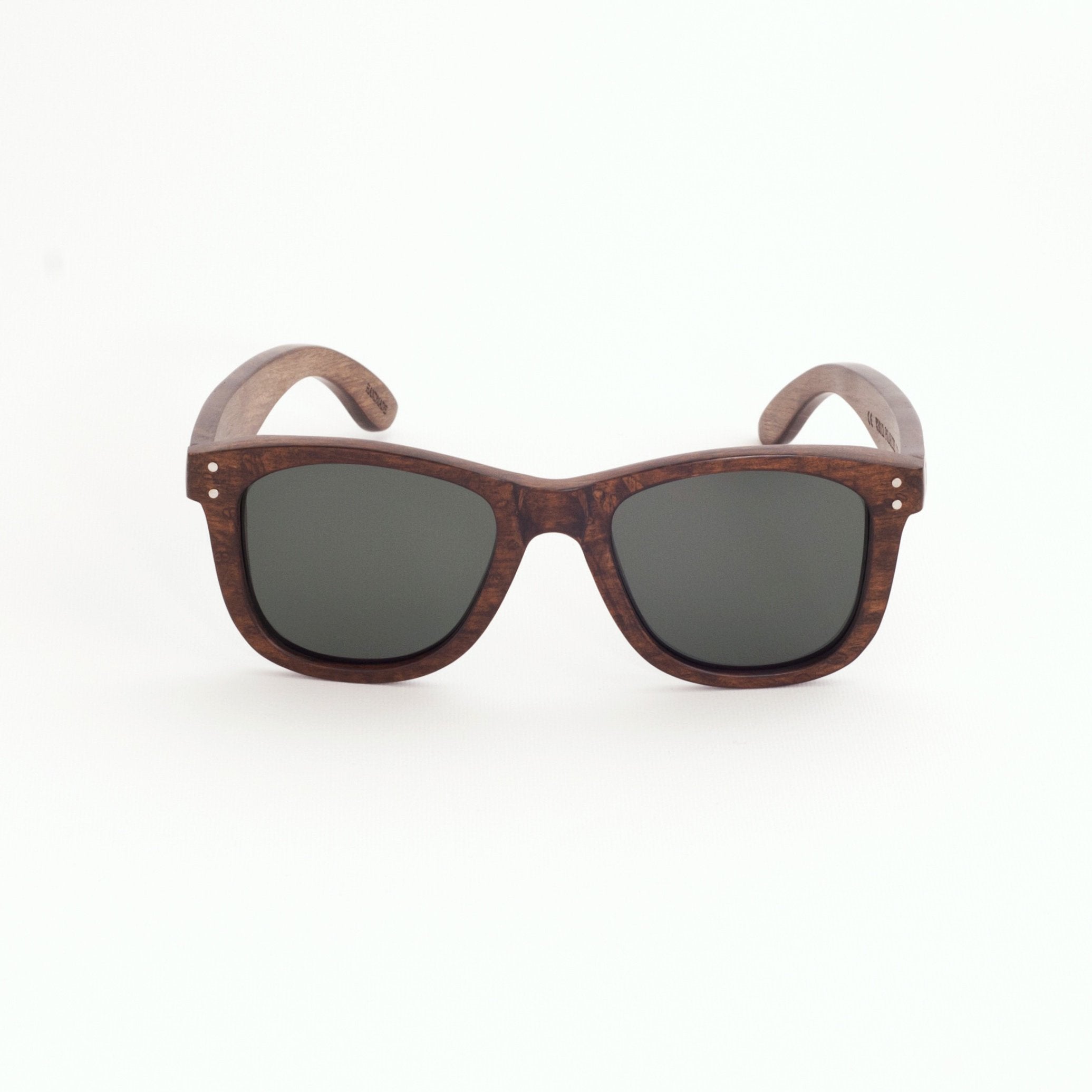 Ebony Wood Wayfarer Sunglasses (Full 