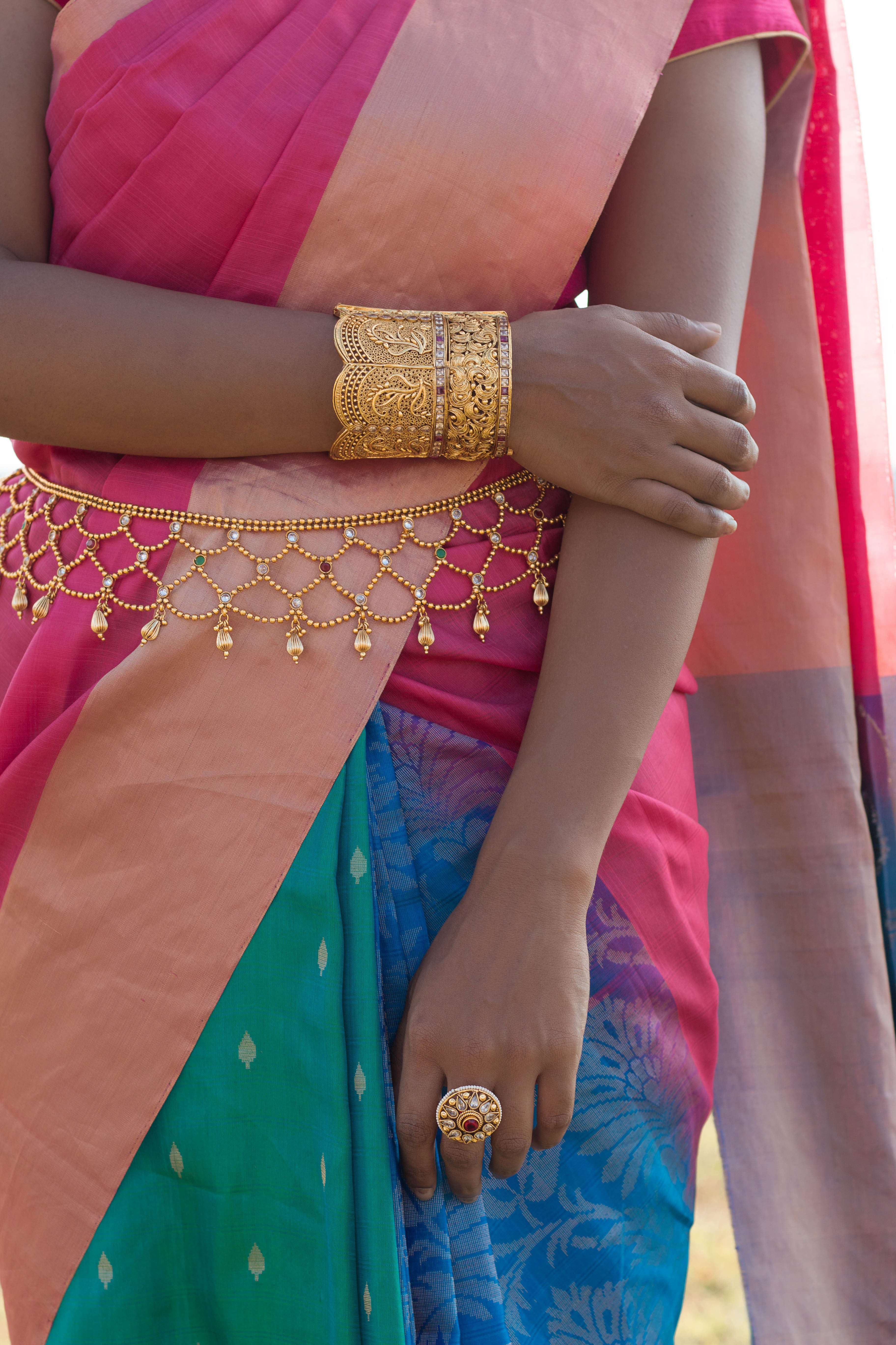 Saree Sari Belly Chain Waist Hip Belt Sequin Gold Asian Indian Pakistani UK  | eBay