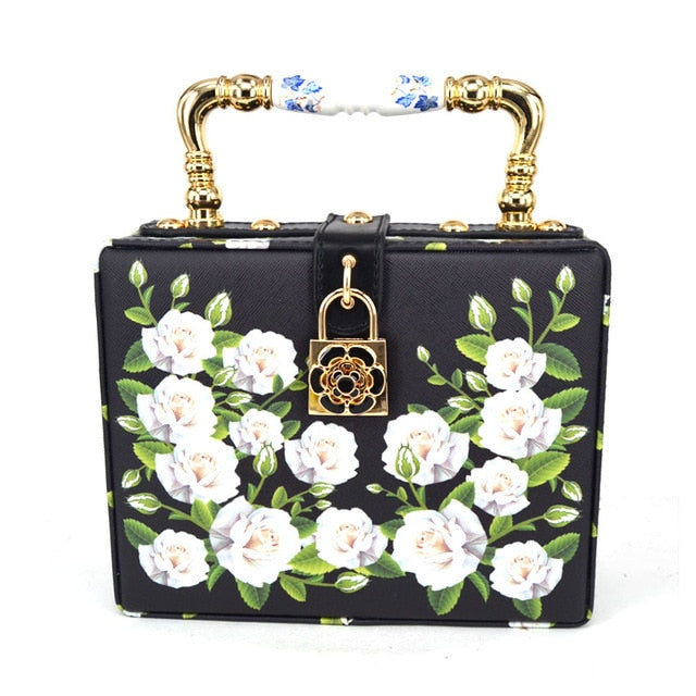 Flower Clutch Acrylic Luxury Handbag | MinxxShop