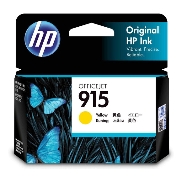 GENUINE Original HP 915 Yellow Ink Cartridge Toner Officejet 3YM16AA
