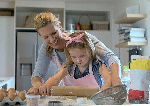 Baking treats for Grandma and Grandpa