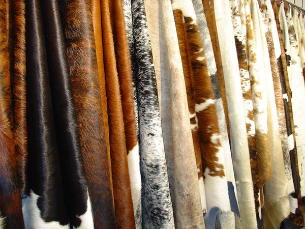 Cowhide rug colours by Gorgeous Creatures