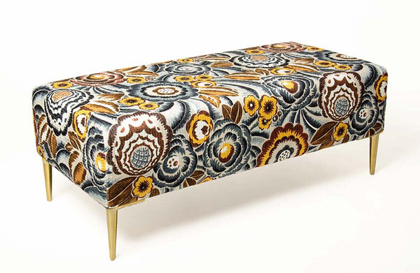 Laurie fabric ottoman by Gorgeous Creatures