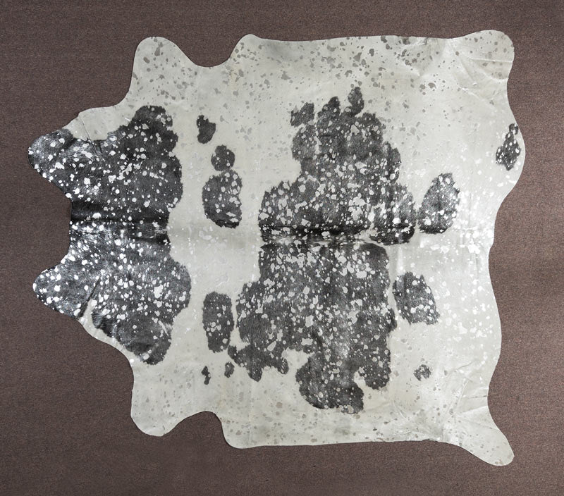 Black White Silver Metallic Cowhide Rug Nz Metallic Cowhides Nz