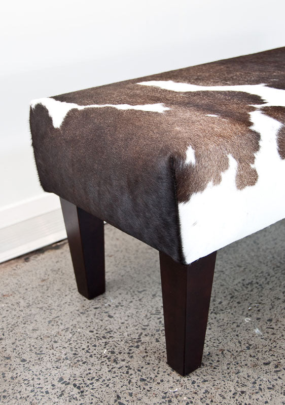 Cowhide Bench Ottoman for Sale in USA | Texas Cowhide Furniture USA