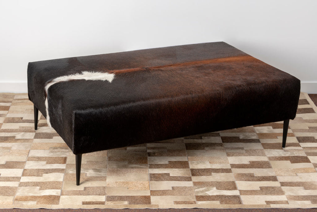 Brown Cow Skin Ottoman Auckland Cowhide Ottoman New Zealand