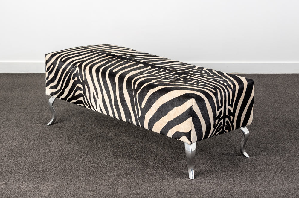 Zebra Cowhide Ottoman Zebra Coffee Table Furniture Cow Furniture