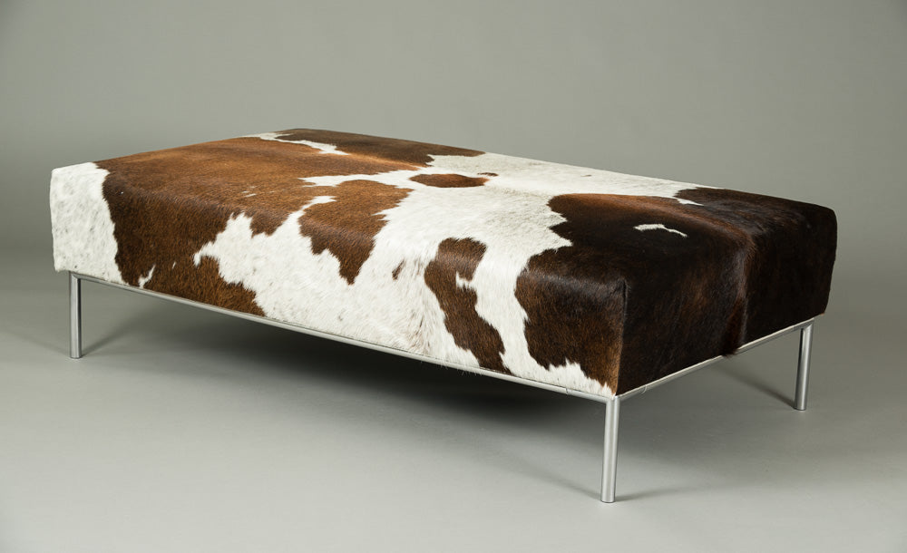 Modern Cowhide Ottoman Leather Furniture Nz Nz Ottoman Metal Base