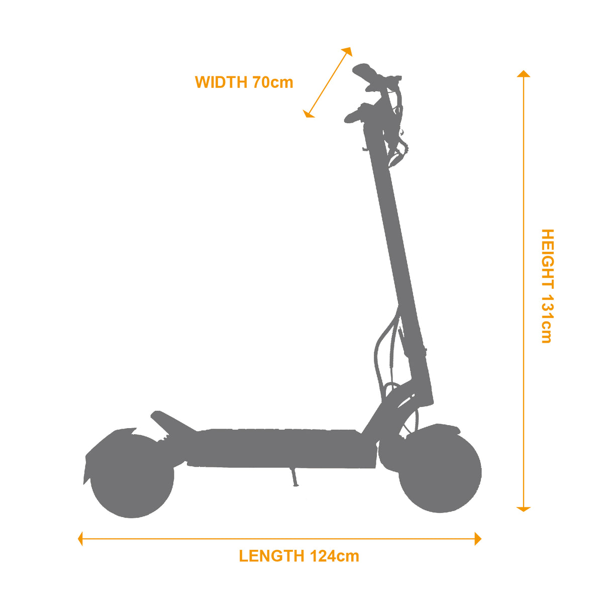 Moped style E-bike Eunorau Escape Geometry